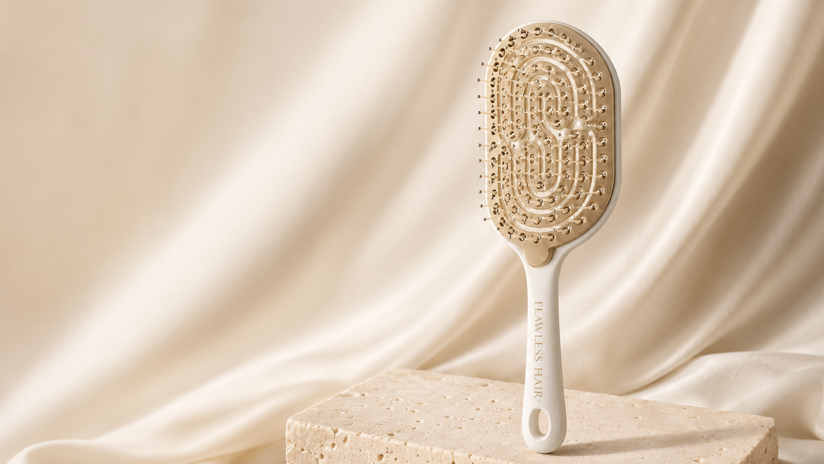 Flawless Hair® Self-Cleaning Brush