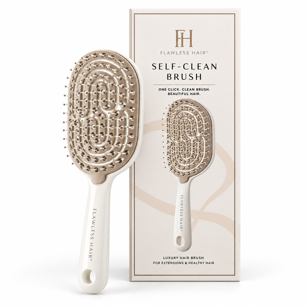 Flawless Hair® Self-Cleaning Brush